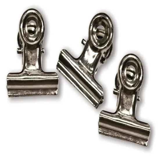 Idea-Ology Metal Hinge Clips 1" 15/Pkg-Antique Nickel {2}