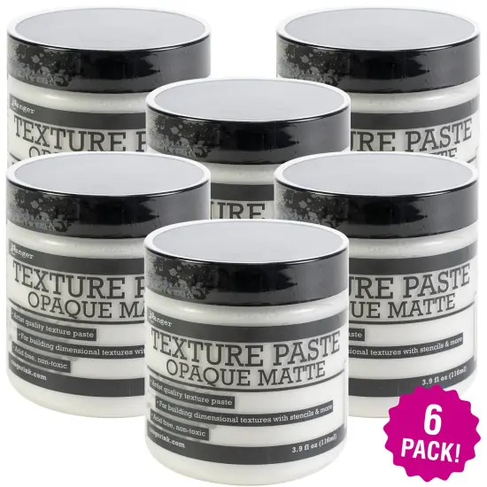 Multipack of 6 - Ranger Texture Paste 4oz-Opaque {2}