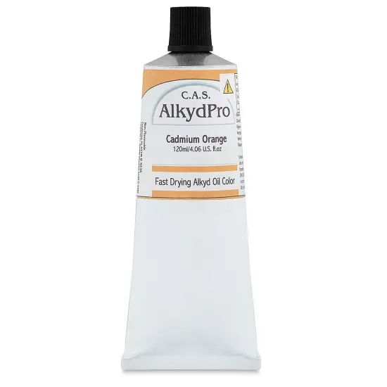 CAS AlkydPro Fast-Drying Alkyd Oil Color - Cadmium Orange, 120 ml tube {1}