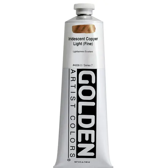 Golden Heavy Body Artist Acrylics - Iridescent Copper Light (Fine), 5 oz tube {2}