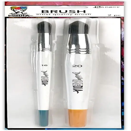Dina Wakley Media Round Brush Set-#16 & #20 {1}