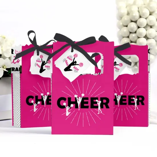 Big Dot of Happiness We've Got Spirit - Cheerleading - Birthday Party or Cheerleader Party Favor Boxes - Set of 12 {4}
