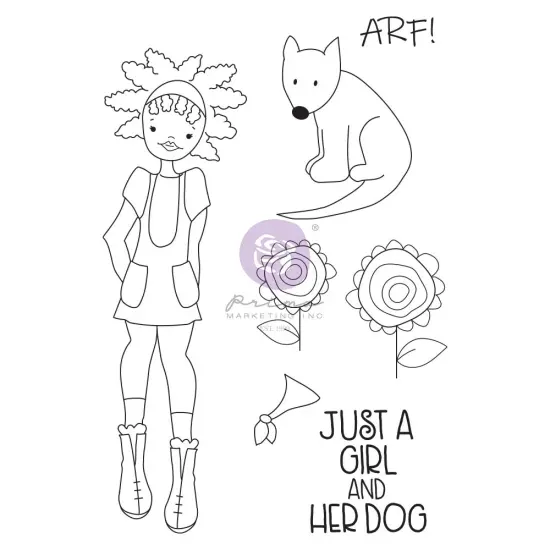 Prima Marketing Inc Julie Nutting Stamps Nia, White 655350913298 {1}