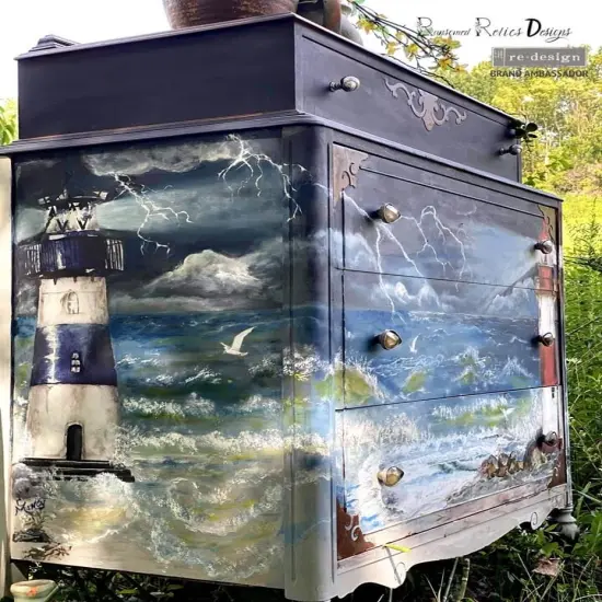 Redesign Decor Transfers Lighthouse 24"x35" 655350644789 {5}