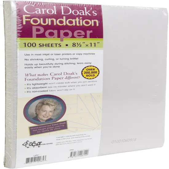 Multipack of 3 - Carol Doak's Foundation Paper 100/Pkg-8.5"X11" {2}