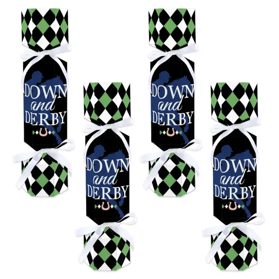 Big Dot of Happiness Kentucky Horse Derby - No Snap Horse Race Party Table Favors - DIY Cracker Boxes - Set of 12 {1}