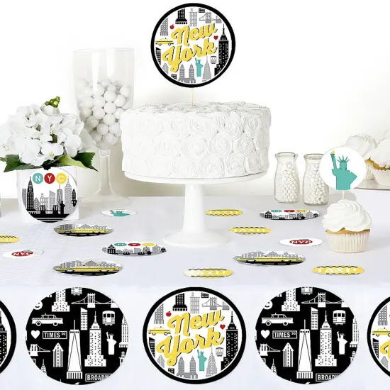 Big Dot of Happiness NYC Cityscape - New York City Party Giant Circle Confetti - Party Decorations - Large Confetti 27 Count {6}