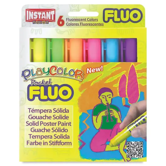 Playcolor - Florescent Colors, Set of 6, Pocket Sized {2}