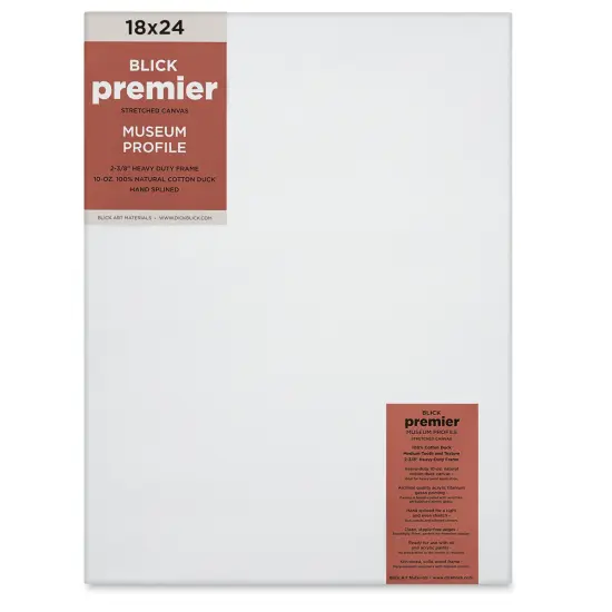 Blick Premier Stretched Cotton Canvas - Museum Profile, Splined, 18" x 24" {2}