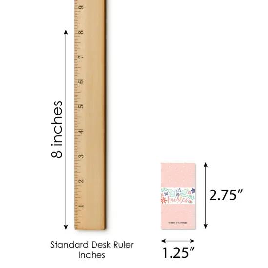 Big Dot of Happiness Let's Be Fairies - Mini Candy Bar Wrapper Stickers - Fairy Garden Birthday Party Small Favors - 40 Count {6}