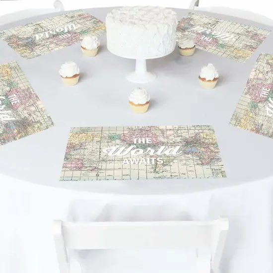 Big Dot of Happiness World Awaits - Party Table Decorations - Travel Themed Party Placemats - Set of 16 {3}