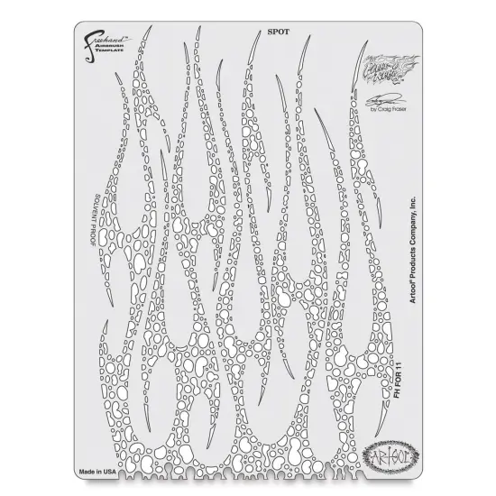 Iwata Artool Freehand Template - Flame-O-Rama 2 Spots {2}