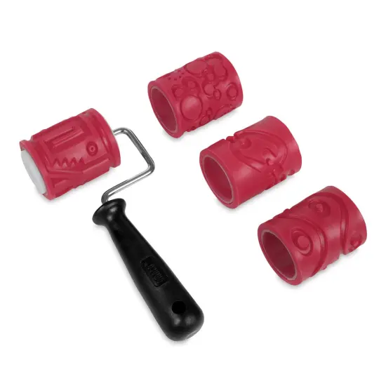 Amaco Clay Texture Rollers - Set of 4, 2.5", Style 1 {2}