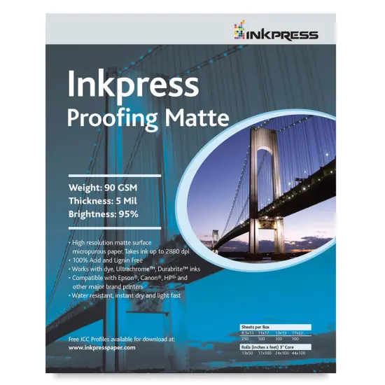 Inkpress - Inkjet Papers, 8-1/2" x 11", Proofing Matte, 250 Sheets {2}