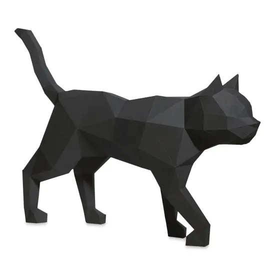 Papercraft World 3D Papercraft Model DIY Kit - Black Cat {1}