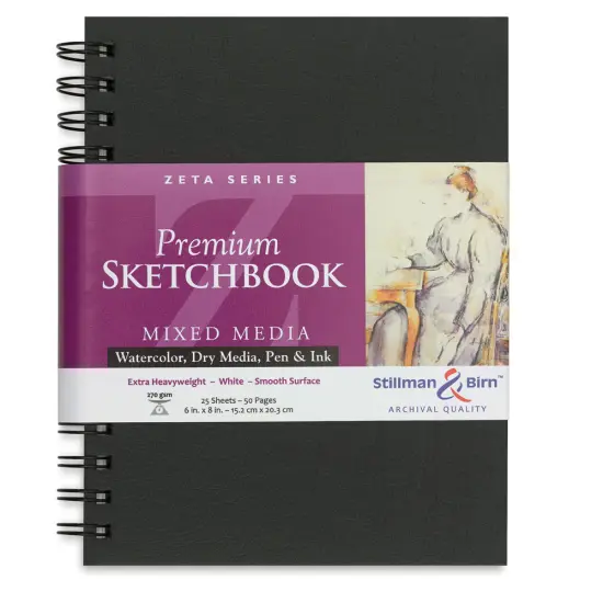 Stillman & Birn Zeta Series Spiralbound Sketchbook - 8" x 6", Portrait {1}