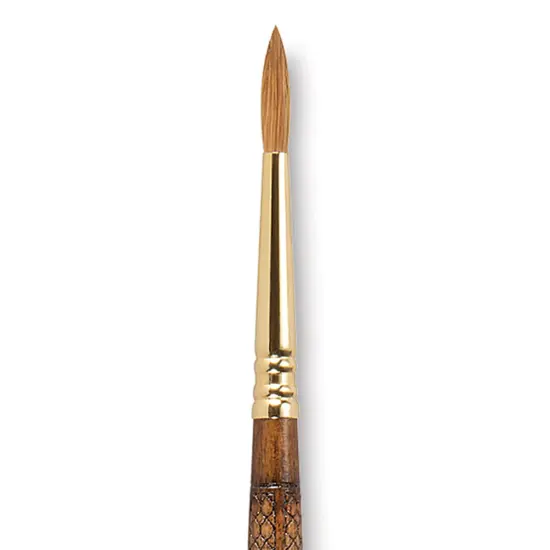 Escoda Reserva Kolinsky-Tajmyr Sable Brush - Pointed Round, Short Handle, Size 4 {2}