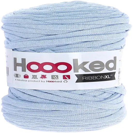 Multipack of 4 - Hoooked Ribbon XL Yarn-Powder Blue {2}