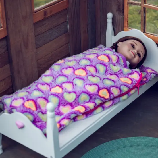 The Queen's Treasures 18 Inch Doll Soft Purple Sleeping Bag Accessory {1}