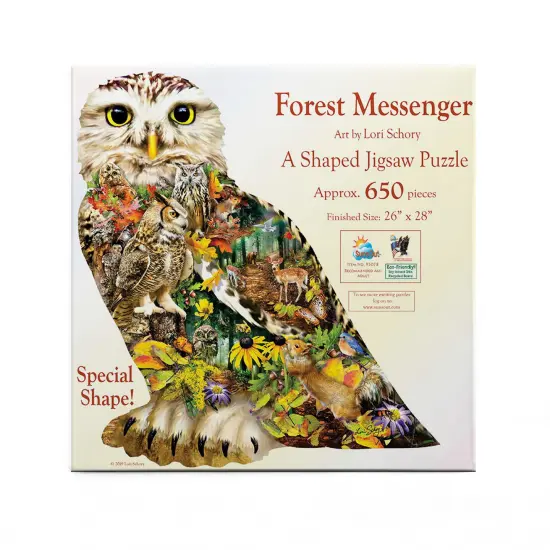 Sunsout Forest Messenger 650 pc Special Shape Jigsaw Puzzle 95078 {4}