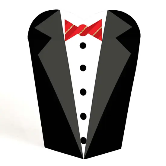 Big Dot of Happiness Red Carpet - Movie Night Party Favors - Gift Heart Shaped Favor Boxes for Women and Kids - Set of 12 {1}