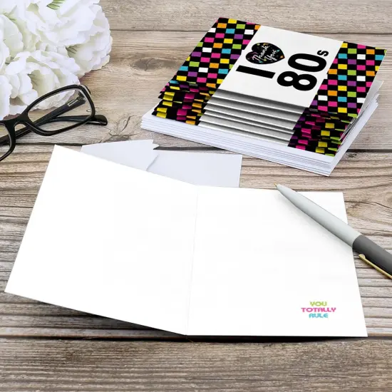 Big Dot of Happiness 80's Retro - Totally 1980s Party Thank You Cards (8 count) {6}