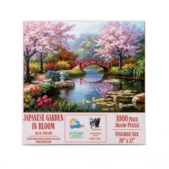Sunsout Japanese Garden in Bloom 1000 pc Jigsaw Puzzle 36632 {4}