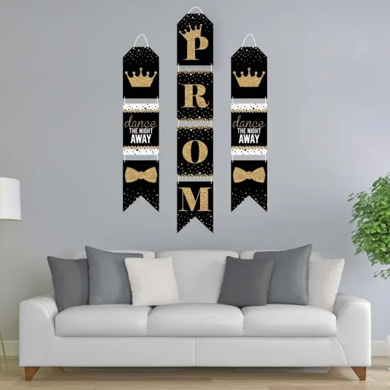 Big Dot of Happiness Prom - Hanging Vertical Paper Door Banners - Prom Night Party Wall Decoration Kit - Indoor Door Decor {3}