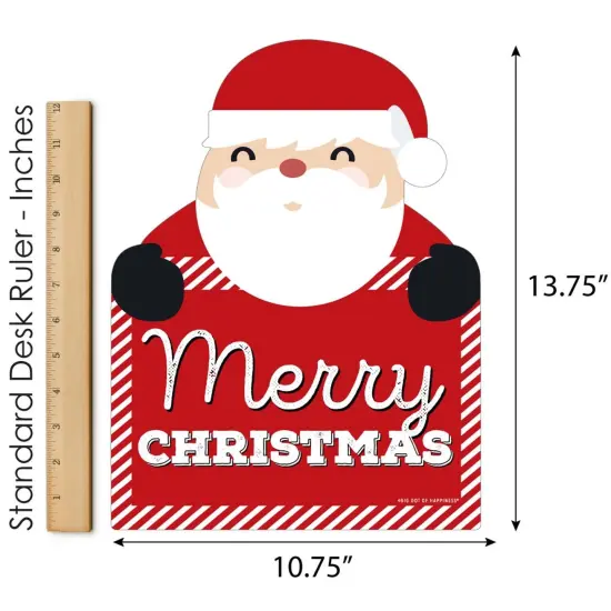 Big Dot of Happiness Jolly Santa Claus Merry Christmas - Outdoor Lawn Sign - Christmas Party Yard Sign - 1 Piece {6}