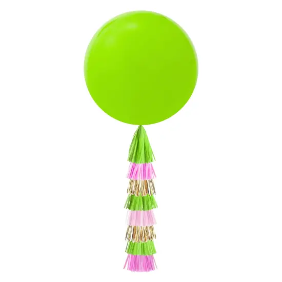 Jumbo Balloon & Tassel Tail - Tropical {1}