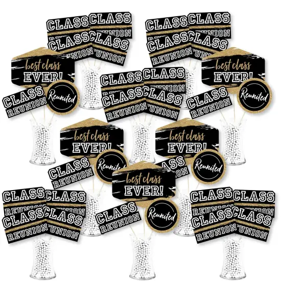 Big Dot of Happiness Reunited - School Class Reunion Party Centerpiece Sticks - Showstopper Table Toppers - 35 Pieces {1}