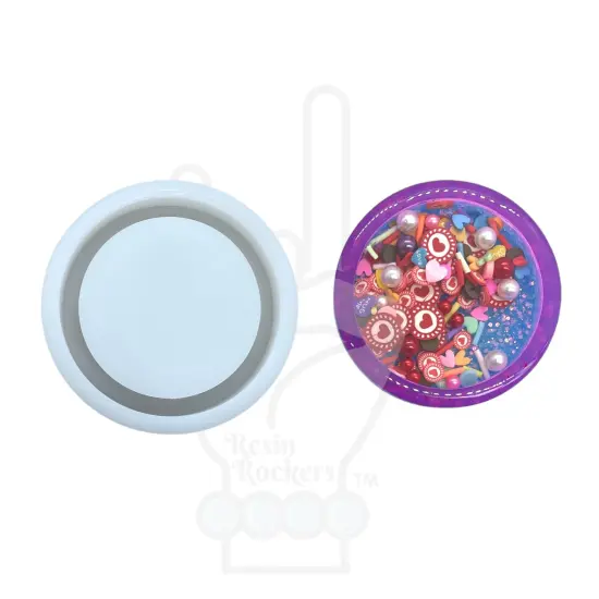 Plain Round Shaker Silicone Mold for Epoxy Resin Art {1}