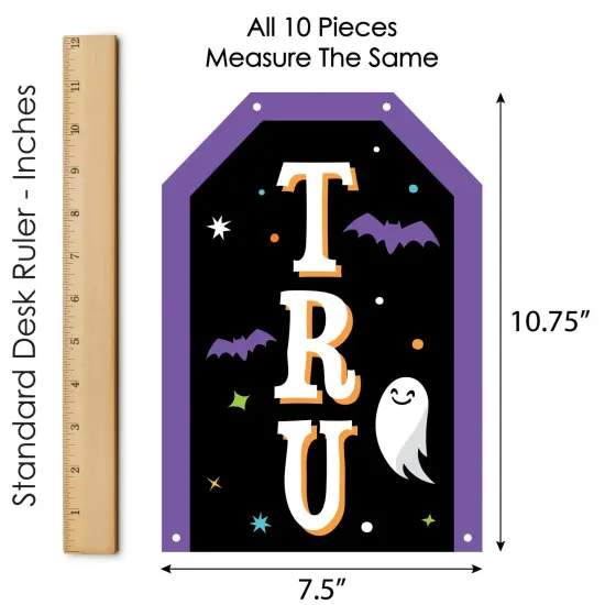 Big Dot of Happiness Trunk or Treat - Hanging Vertical Paper Door Banners - Halloween Car Parade Party Wall Decoration Kit - Indoor Door Decor {7}