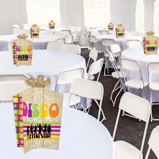 Big Dot of Happiness 70's Disco - Table Decorations - 1970s Disco Fever Party Fold and Flare Centerpieces - 10 Count {6}