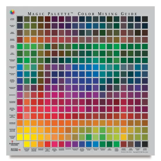 Magic Palette Color Selector and Mixing Guide - Personal Size, 11 1/2" x 11 1/2" {2}