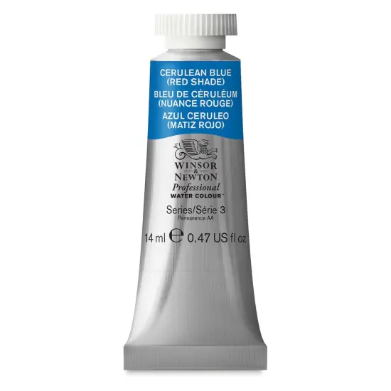 Winsor & Newton Professional Watercolor - Cerulean Blue (Red Shade), 14 ml Tube {1}