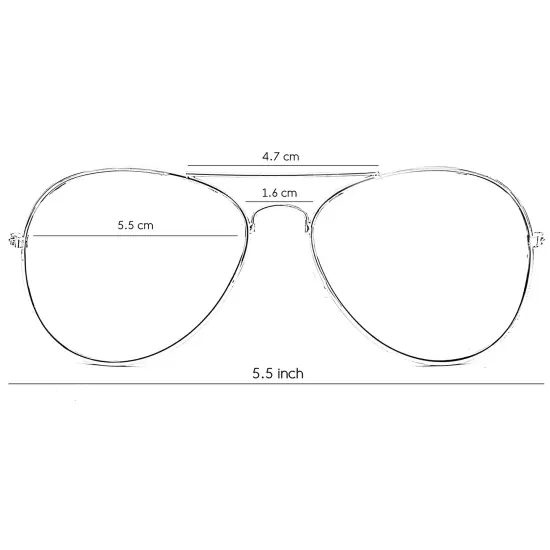 Big Mo's Toys Silver Mirrored Aviator Sunglasses Shades &ndash; 70&rsquo;s Style Adult Aviators Costume Glasses - 1 Pair {6}