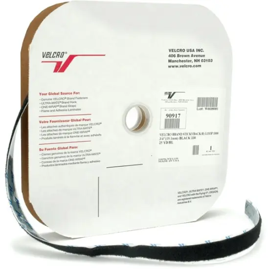 VELCRO(R) Brand Sticky Back Hook Tape .75"X25yd-Black {1}