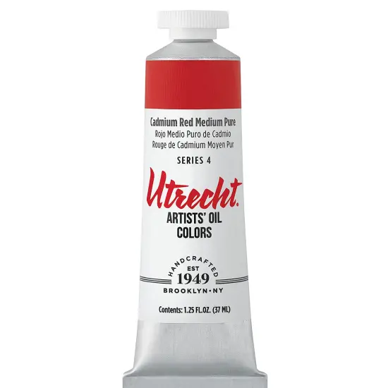 Utrecht Artists' Oil Paint - Cadmium Red Medium, 37 ml tube {2}