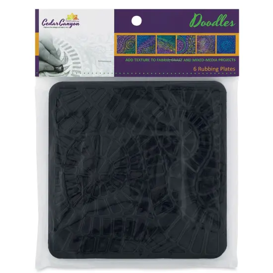 Cedar Canyon Rubbing Plates - Set of 6, Doodles {1}