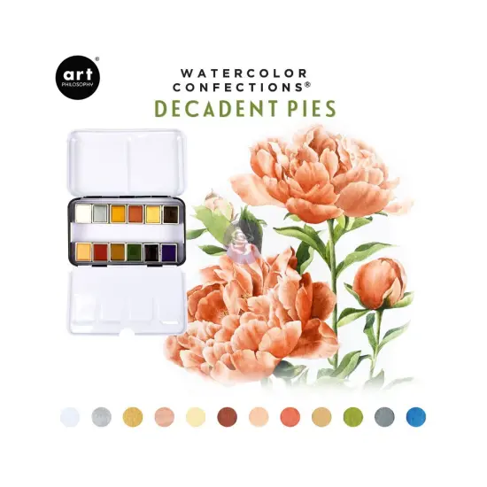 Art Philosophy Watercolor Confections: Decadent Pies 655350584276 {1}