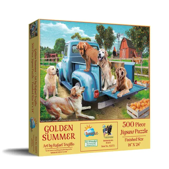 Sunsout Golden Summer 500 pc Jigsaw Puzzle 42272 {3}