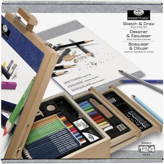 Royal Langnickel essentials(TM) Easel Artist Set-Sketching & Drawing {1}
