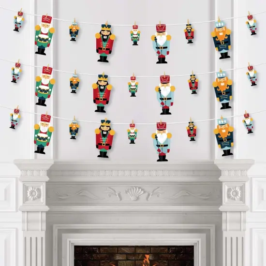 Big Dot of Happiness Christmas Nutcracker - Holiday Party DIY Decorations - Clothespin Garland Banner - 44 Pc {4}