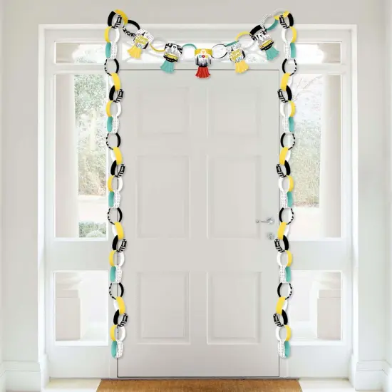 Big Dot of Happiness NYC Cityscape - 90 Chain Links and 30 Paper Tassels Decoration Kit - New York City Party Paper Chains Garland - 21 feet {4}