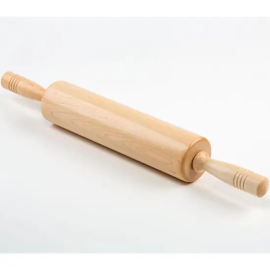 Fletchers Mills 12" Traditional Solid Maple Wood Baking Pastry Rolling Pin {5}