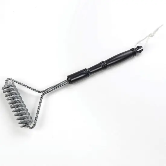 Brushtech B407C Double Helix Bristle Free BBQ Cleaning Brush 16 inch Black {1}