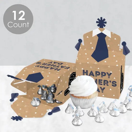 Big Dot of Happiness My Dad is Rad - Treat Box Party Favors - Father's Day Party Goodie Gable Boxes - Set of 12 {4}