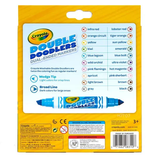 Crayola Dual-Ended Washable Double Doodlers Markers 10/Pkg-Assorted Colors {3}
