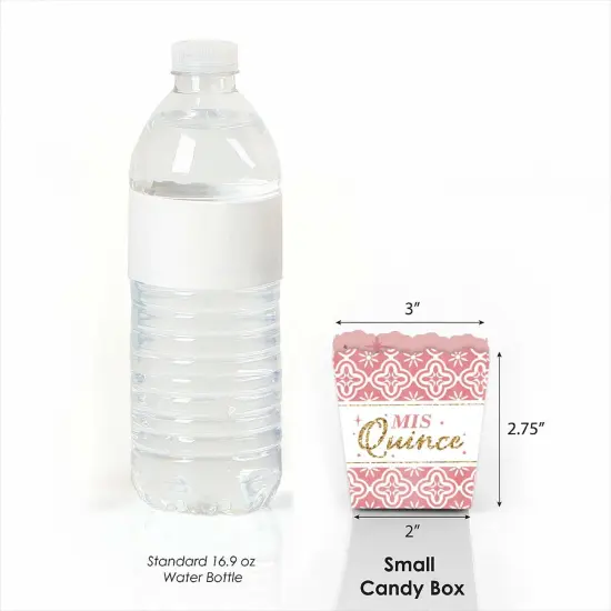 Big Dot of Happiness Mis Quince Anos - Party Mini Favor Boxes - Quinceanera Sweet 15 Birthday Party Treat Candy Boxes - Set of 12 {3}